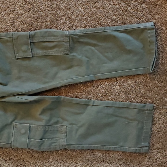 Boys Falls Creek Cotton Twill Cargo Pants Size Sm 6/7 Large NWT Army Olive Green - Picture 3 of 5